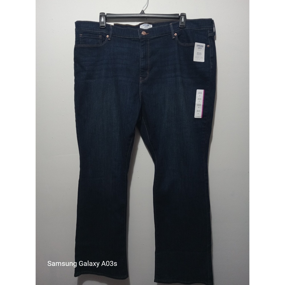 Denizen Levi's Size 24W Dark Wash Denim Jeans Comfort Fit Plus Size